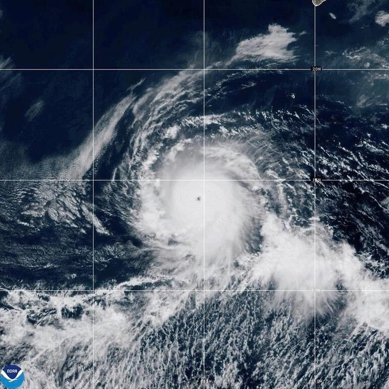 Hurricane Kristy strengthens into a Category 5 storm in the Pacific Ocean